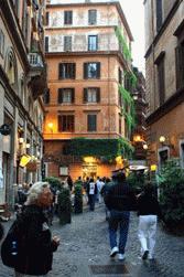 Our first evening in Roma! A cafe next to the beautiful Piazza Navona.